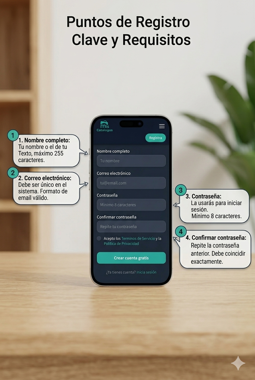 Registro gratis — Móvil